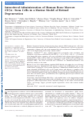 Cover page: Intravitreal Administration of Human Bone Marrow CD34+ Stem Cells in a Murine Model of Retinal DegenerationIntravitreal Human CD34+ Cells on Retinal Degeneration