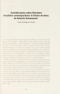 Cover page: Consideracóes sobre literatura a brasileira contemporánea: O Cheiro de Deus, de Roberto Drummond