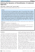 Cover page: Inferring the Dynamics of Diversification: A Coalescent Approach