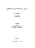 Cover page: Linking Geographic Information Systems and Trip Reduction: Success and Failure in a Pilot Application