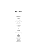 Cover page: Spy Theme