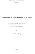 Cover page: Visualization of Video Sequence in 3D Space