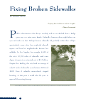 Cover page: Fixing Broken Sidewalks