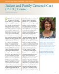 Cover page: Patient and Family Centered Care Council