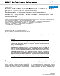 Cover page: Infective endocarditis caused by Salmonella enteritidis in a dialysis patient: a case report and literature review