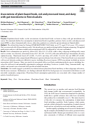 Cover page: Associations of plant-based foods, red and processed meat, and dairy with gut microbiome in Finnish adults.