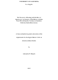 Cover page: The Necessity of Dealing with the Root of Oppression: An Analysis of the Effects of Public Law 280 on Domestic Violence on Southern California Indian Reservations.