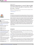 Cover page: Affective polarization in a word: Open-ended and self-coded evaluations of partisan affect.