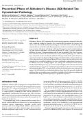 Cover page: Precortical Phases of AD