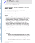 Cover page: Multispectral analysis tools can increase utility of RGB color images in histology.