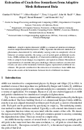 Cover page: Extraction of Crack-free Isosurfaces from Adaptive Mesh Refinement Data