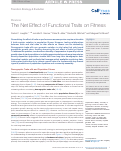 Cover page: The Net Effect of Functional Traits on Fitness