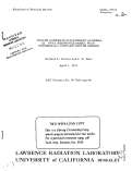 Cover page: VECTOR CURRENTS AND CURRENT ALGEBRA. HI. DUAL RESO-NANCE MODEL WITH UNIVERSALLY COUPLED VECTOR MESONS