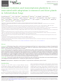 Cover page: Genome evolution and transcriptome plasticity is associated with adaptation to monocot and dicot plants in Colletotrichum fungi