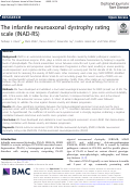 Cover page: The infantile neuroaxonal dystrophy rating scale (INAD-RS)