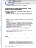 Cover page: Eating disorders and disordered eating behaviors among women: Associations with sexual risk