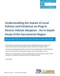 Cover page: Understanding the Impact of Local Policies and Initiatives on Plug-In Electric Vehicle Adoption - An In-Depth Study of the Sacramento Region