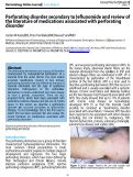 Cover page: Perforating disorder secondary to leflunomide and review of the literature of medications associated with perforating disorder