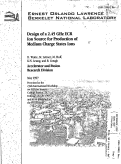 Cover page: Design of a 2.45 GHz ECR Ion Source for Production of Medium Charge States Ions