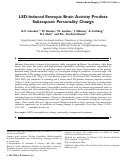 Cover page: LSD‐induced entropic brain activity predicts subsequent personality change