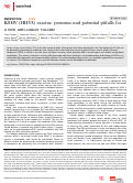 Cover page: KSHV (HHV8) vaccine: promises and potential pitfalls for a new anti-cancer vaccine