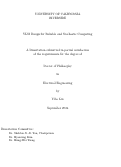 Cover page: VLSI Design for Reliable and Stochastic Computing