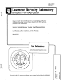 Cover page: Surface Instabilities and Nuclear Multifragmentation