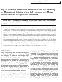 Cover page: GlyT-1 inhibition attenuates attentional but not learning or motivational deficits of the Sp4 Hypomorphic mouse model relevant to psychiatric disorders