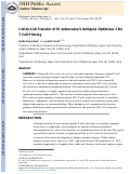 Cover page: Cell-to-Cell Transfer of M.&nbsp;tuberculosis Antigens Optimizes CD4&nbsp;T Cell Priming