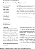 Cover page: Computer-based tracking of single sperm