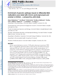 Cover page: Enrichment of Genomic Pathways Based on Differential DNA Methylation Associated With Chronic Postsurgical Pain and Anxiety in Children: A Prospective, Pilot Study