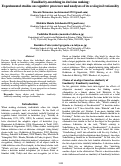 Cover page: Familiarity-matching in decision making:
Experimental studies on cognitive processes and analyses of its ecological rationality