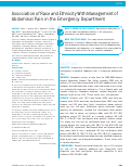 Cover page: Association of Race and Ethnicity With Management of Abdominal Pain in the Emergency Department