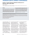 Cover page: Subtypes of Asthma Defined by Epithelial Cell Expression of Messenger RNA and MicroRNA