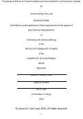 Cover page: Physiological Effects of Transition Metals and Serum Albumin on Proinsulin C-peptide