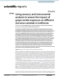 Cover page: Using sensory and instrumental analysis to assess the impact of grape smoke exposure on different red wine varietals in California.