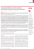 Cover page: Does repeated influenza vaccination attenuate effectiveness? A systematic review and meta-analysis.