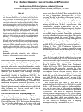 Cover page: The Effects of Discourse Cues on Garden-path Processing