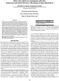 Cover page: Better data with fewer participants and trials: Improving experiment efficiency with adaptive design optimization