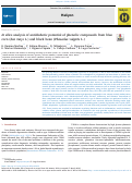 Cover page: In silico analysis of antidiabetic potential of phenolic compounds from blue corn (Zea mays L.) and black bean (Phaseolus vulgaris L.)