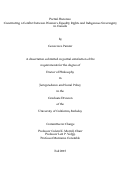 Cover page: Partial Histories: Constituting a Conflict between Women's Equality Rights and Indigenous Sovereignty in Canada