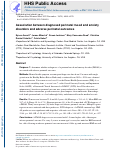 Cover page: Association between diagnosed perinatal mood and anxiety disorders and adverse perinatal outcomes