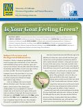 Cover page: Youth Development through Veterinary Science, 9: Is Your Goat Feeling Green