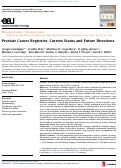 Cover page: Prostate Cancer Registries: Current Status and Future Directions