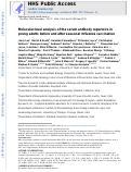 Cover page: Molecular-level analysis of the serum antibody repertoire in young adults before and after seasonal influenza vaccination