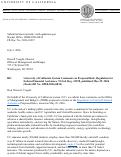 Cover page of University of California System Comments on Proposed Rule, Regulation for Federal Financial Assistance, 91 Fed. Reg. 32198, published May 29, 2026 (Docket ID No. OMB-2026-0034)
