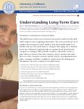 Cover page: Financial Caregiving Series 4: Understanding Long-Term Care