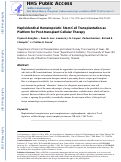 Cover page: Haploidentical Hematopoietic Stem Cell Transplantation as a Platform for Post-Transplantation Cellular Therapy.