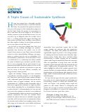Cover page: A Triple Crown of Sustainable Synthesis