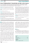 Cover page: Serum 25-hydroxyvitamin D concentrations and risk for hip fractures.